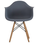 A set of 4 medieval design dining chairs, retro design armchairs with solid beech legs, kitchen dining chairs（white/black）