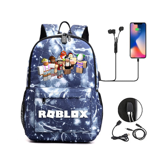 Thunder Backpack USB Anti-theft Women Bagpack Canvas Student Backpack For Boy Girl Children bag Teenagers Schoolbags