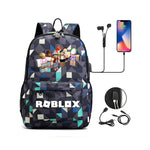 Thunder Backpack USB Anti-theft Women Bagpack Canvas Student Backpack For Boy Girl Children bag Teenagers Schoolbags