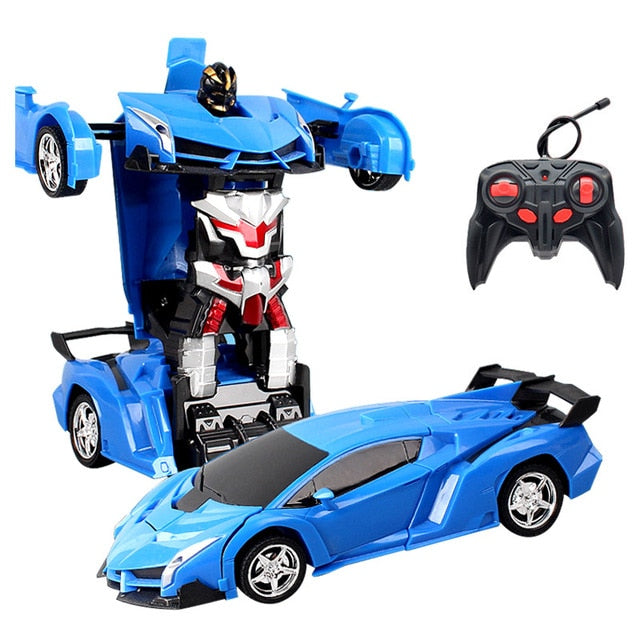 26 Styles RC Car Transformation Robots Sports Vehicle Model Robots Toys Remote Cool RC Deformation Cars Kids Toys Gifts For Boys