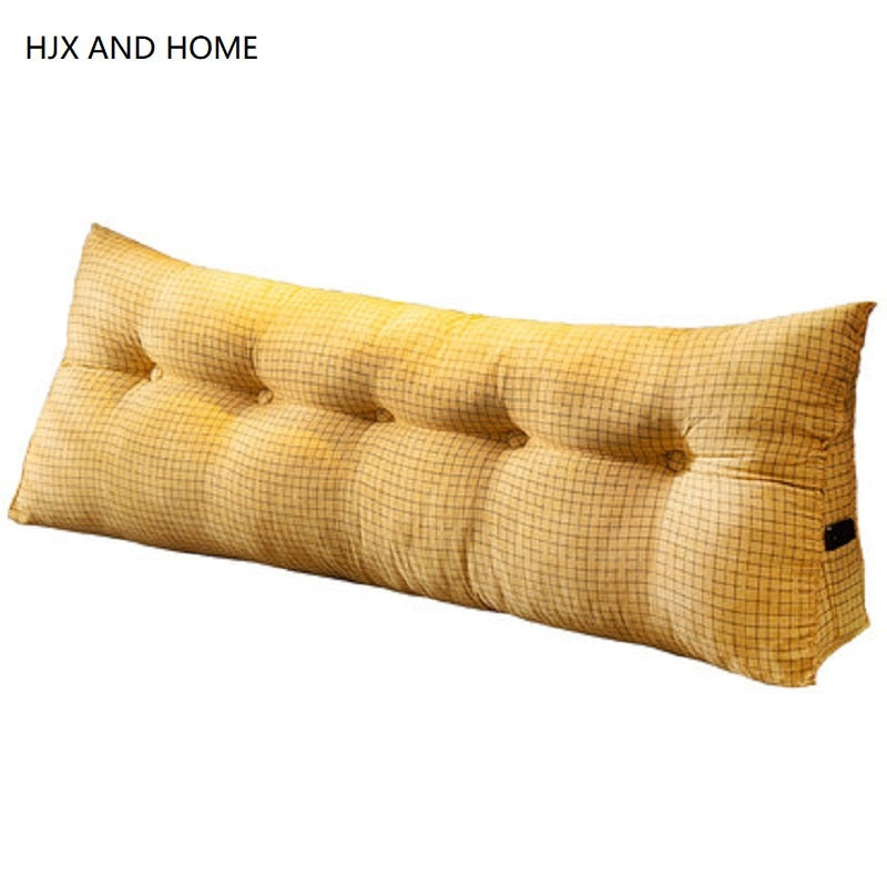 Bedside cushion Large backrest Removable and washable Long pillow Soft pack Bedroom Tatami backrest Bed Backrest