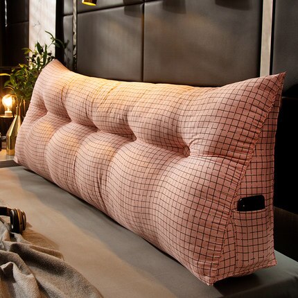 Bedside cushion Large backrest Removable and washable Long pillow Soft pack Bedroom Tatami backrest Bed Backrest