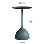 Nordic Creative Marble Small Coffee Table Living Room Sofa Side Table Simple Modern Wrought Iron Small Round Table Minimalist