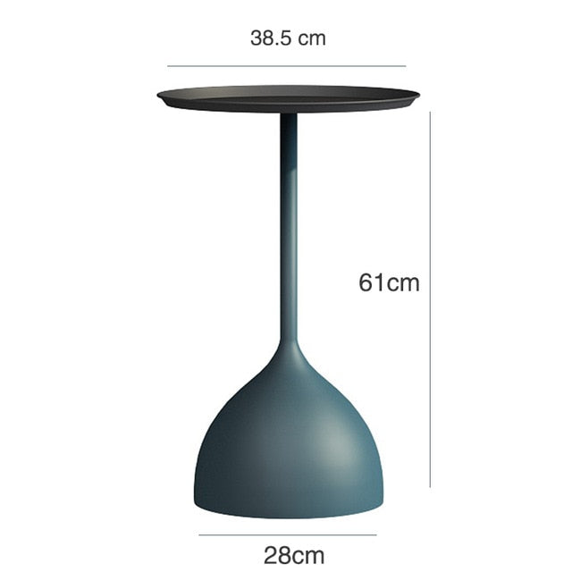 Nordic Creative Marble Small Coffee Table Living Room Sofa Side Table Simple Modern Wrought Iron Small Round Table Minimalist