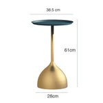 Nordic Creative Marble Small Coffee Table Living Room Sofa Side Table Simple Modern Wrought Iron Small Round Table Minimalist