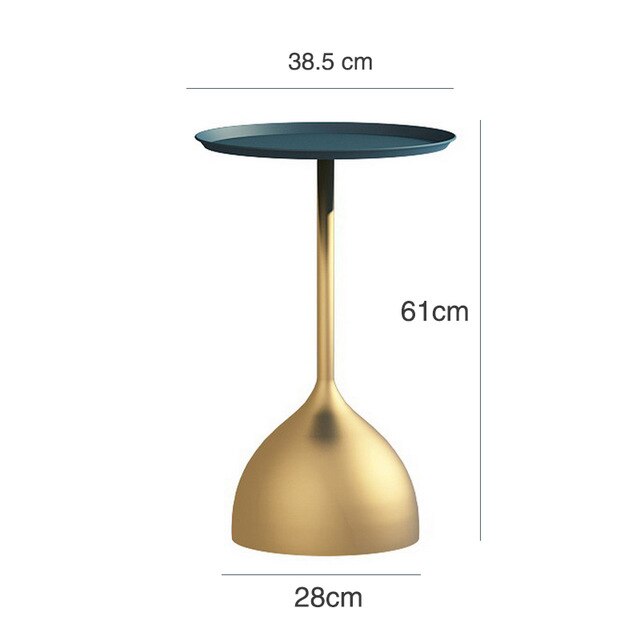 Nordic Creative Marble Small Coffee Table Living Room Sofa Side Table Simple Modern Wrought Iron Small Round Table Minimalist