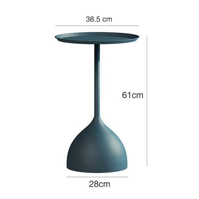 Nordic Creative Marble Small Coffee Table Living Room Sofa Side Table Simple Modern Wrought Iron Small Round Table Minimalist