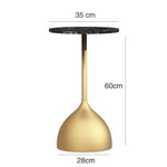 Nordic Creative Marble Small Coffee Table Living Room Sofa Side Table Simple Modern Wrought Iron Small Round Table Minimalist
