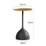 Nordic Creative Marble Small Coffee Table Living Room Sofa Side Table Simple Modern Wrought Iron Small Round Table Minimalist