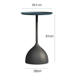 Nordic Creative Marble Small Coffee Table Living Room Sofa Side Table Simple Modern Wrought Iron Small Round Table Minimalist