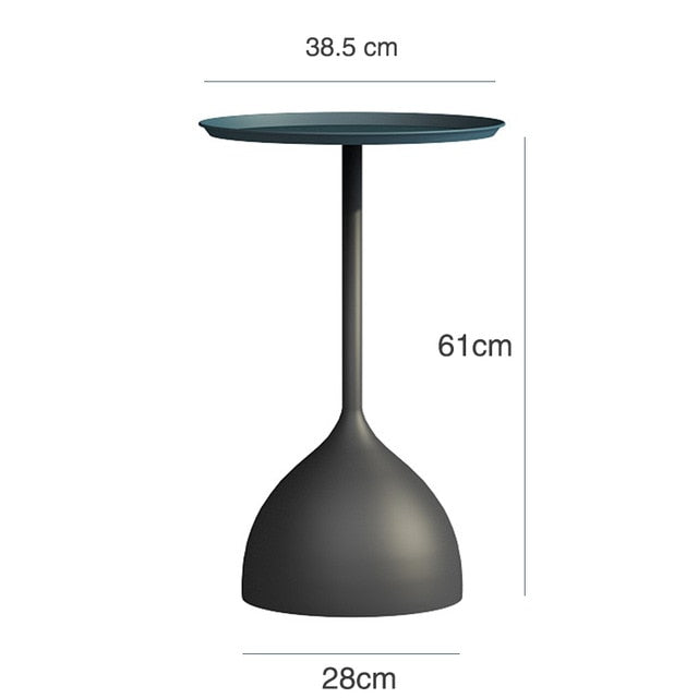 Nordic Creative Marble Small Coffee Table Living Room Sofa Side Table Simple Modern Wrought Iron Small Round Table Minimalist