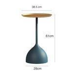 Nordic Creative Marble Small Coffee Table Living Room Sofa Side Table Simple Modern Wrought Iron Small Round Table Minimalist
