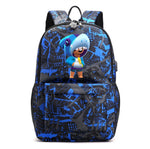 Leon Game Kids Bag Backpack Usb Charging Schoolbag Student School Bag 3D Print Computer Bag 44*30*15 Cm