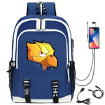 Leon Game Kids Bag Backpack Usb Charging Schoolbag Student School Bag 3D Print Computer Bag 44*30*15 Cm