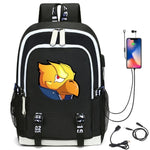 Leon Game Kids Bag Backpack Usb Charging Schoolbag Student School Bag 3D Print Computer Bag 44*30*15 Cm