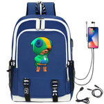 Leon Game Kids Bag Backpack Usb Charging Schoolbag Student School Bag 3D Print Computer Bag 44*30*15 Cm