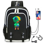 Leon Game Kids Bag Backpack Usb Charging Schoolbag Student School Bag 3D Print Computer Bag 44*30*15 Cm