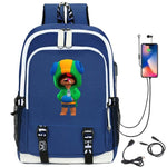 Leon Game Kids Bag Backpack Usb Charging Schoolbag Student School Bag 3D Print Computer Bag 44*30*15 Cm
