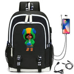 Leon Game Kids Bag Backpack Usb Charging Schoolbag Student School Bag 3D Print Computer Bag 44*30*15 Cm