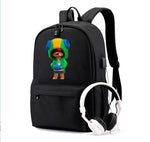 Leon Game Kids Bag Backpack Usb Charging Schoolbag Student School Bag 3D Print Computer Bag 44*30*15 Cm