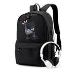 Leon Game Kids Bag Backpack Usb Charging Schoolbag Student School Bag 3D Print Computer Bag 44*30*15 Cm