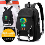 Leon Game Kids Bag Backpack Usb Charging Schoolbag Student School Bag 3D Print Computer Bag 44*30*15 Cm