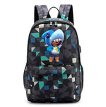 Leon Game Kids Bag Backpack Usb Charging Schoolbag Student School Bag 3D Print Computer Bag 44*30*15 Cm