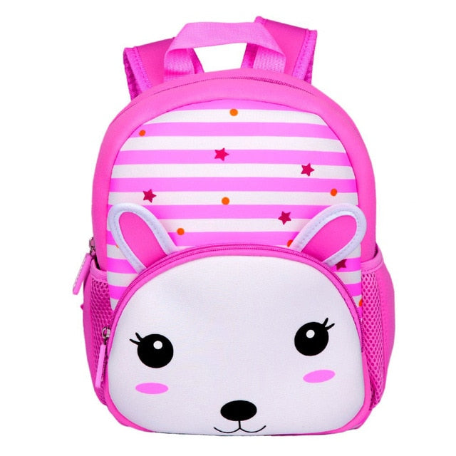 2020 New 3D Animal Children Backpacks Brand Design Girl Boys Backpack Toddler Kids Neoprene School Bags Kindergarten Cartoon Bag