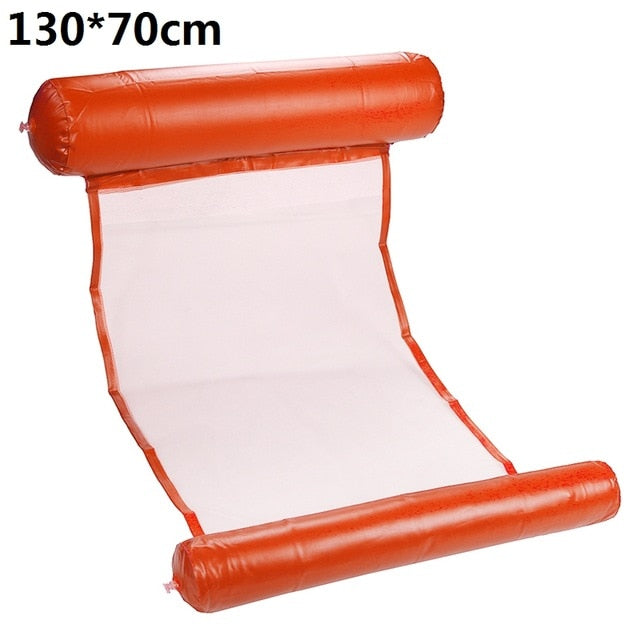 Summer Inflatable Foldable Floating Row Beach Swimming Pool Water Hammock Floating Beach Chair Lounger Mat Seatings