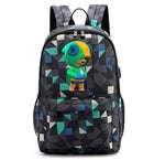 Leon Game Kids Bag Backpack Usb Charging Schoolbag Student School Bag 3D Print Computer Bag 44*30*15 Cm
