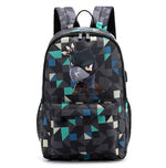 Leon Game Kids Bag Backpack Usb Charging Schoolbag Student School Bag 3D Print Computer Bag 44*30*15 Cm