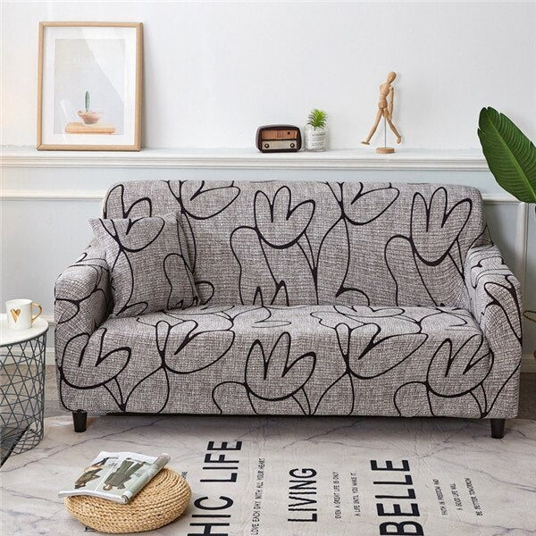 Modern Elastic Sofa Slipcovers Spandex Sofa Cover for Living Room All-inclusive Sectional Couch Cover Chair Furniture Protector