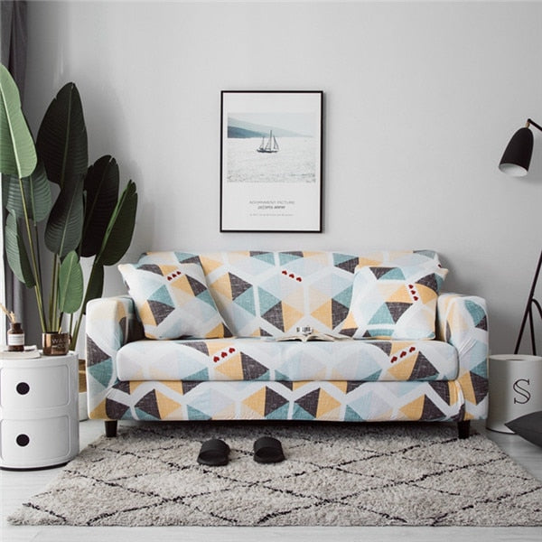 Modern Elastic Sofa Slipcovers Spandex Sofa Cover for Living Room All-inclusive Sectional Couch Cover Chair Furniture Protector