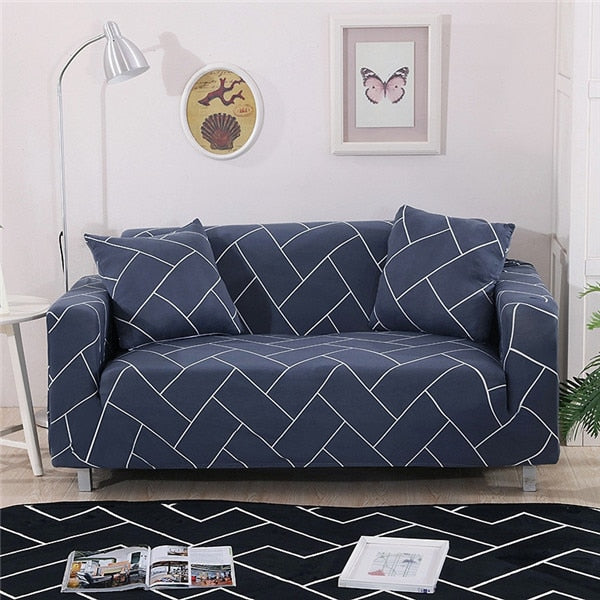 Modern Elastic Sofa Slipcovers Spandex Sofa Cover for Living Room All-inclusive Sectional Couch Cover Chair Furniture Protector
