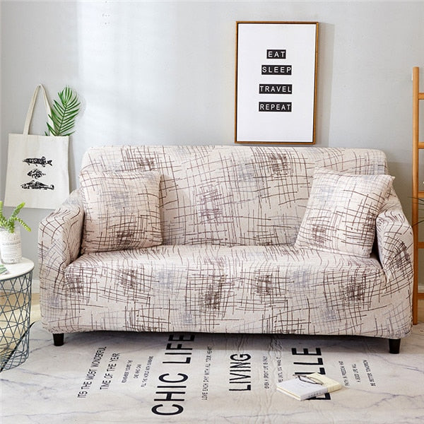 Modern Elastic Sofa Slipcovers Spandex Sofa Cover for Living Room All-inclusive Sectional Couch Cover Chair Furniture Protector