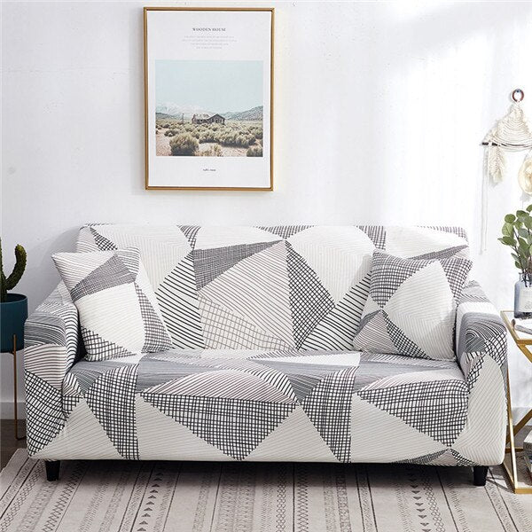 Modern Elastic Sofa Slipcovers Spandex Sofa Cover for Living Room All-inclusive Sectional Couch Cover Chair Furniture Protector