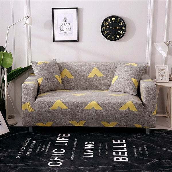 Modern Elastic Sofa Slipcovers Spandex Sofa Cover for Living Room All-inclusive Sectional Couch Cover Chair Furniture Protector