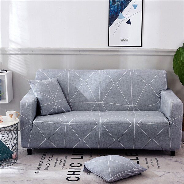 Modern Elastic Sofa Slipcovers Spandex Sofa Cover for Living Room All-inclusive Sectional Couch Cover Chair Furniture Protector