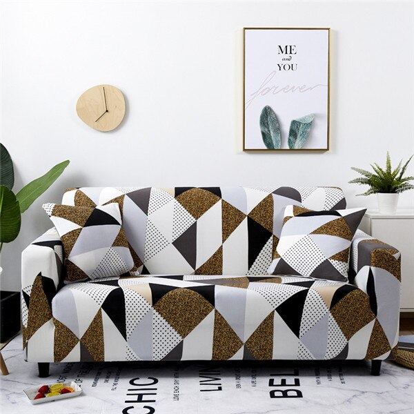 Modern Elastic Sofa Slipcovers Spandex Sofa Cover for Living Room All-inclusive Sectional Couch Cover Chair Furniture Protector
