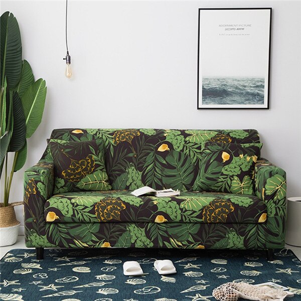 Modern Elastic Sofa Slipcovers Spandex Sofa Cover for Living Room All-inclusive Sectional Couch Cover Chair Furniture Protector