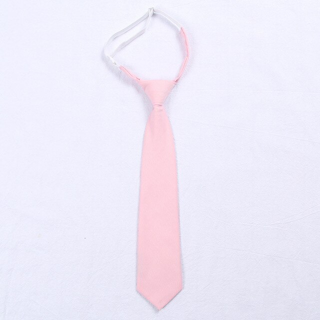 11 Solid Colors Men's Boy's Adjustable Neck Ties Narrow Necktie Accessories For JK DK School Uniform Students Cloths
