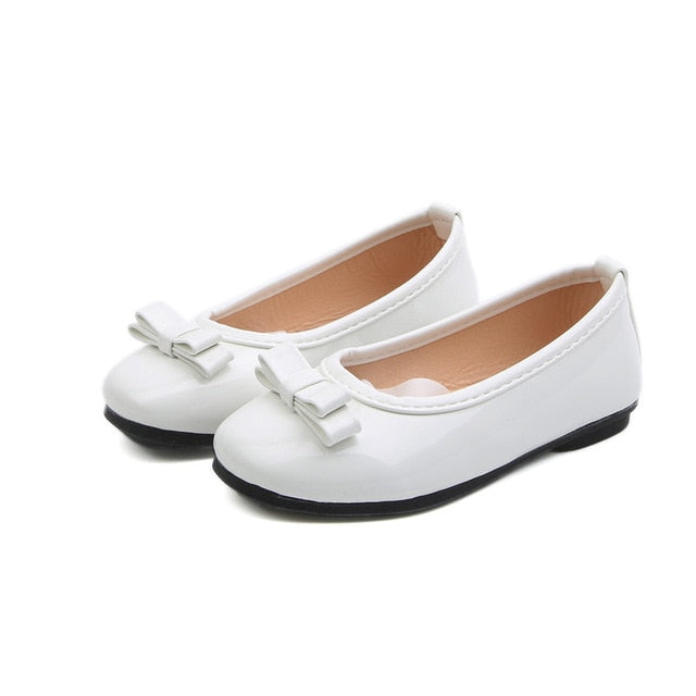Bekamille Kid Sandals For Girls Princess Shoes Fashion Solid Color Children Bow Little Girls Leather Shoes Toddler Girls Shoes