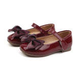 Bekamille Kid Sandals For Girls Princess Shoes Fashion Solid Color Children Bow Little Girls Leather Shoes Toddler Girls Shoes