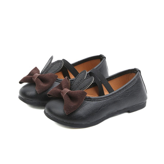 Bekamille Kid Sandals For Girls Princess Shoes Fashion Solid Color Children Bow Little Girls Leather Shoes Toddler Girls Shoes