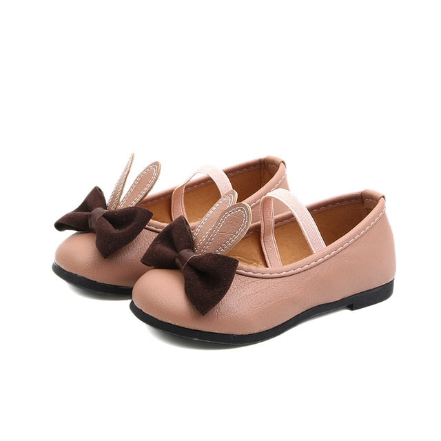 Bekamille Kid Sandals For Girls Princess Shoes Fashion Solid Color Children Bow Little Girls Leather Shoes Toddler Girls Shoes