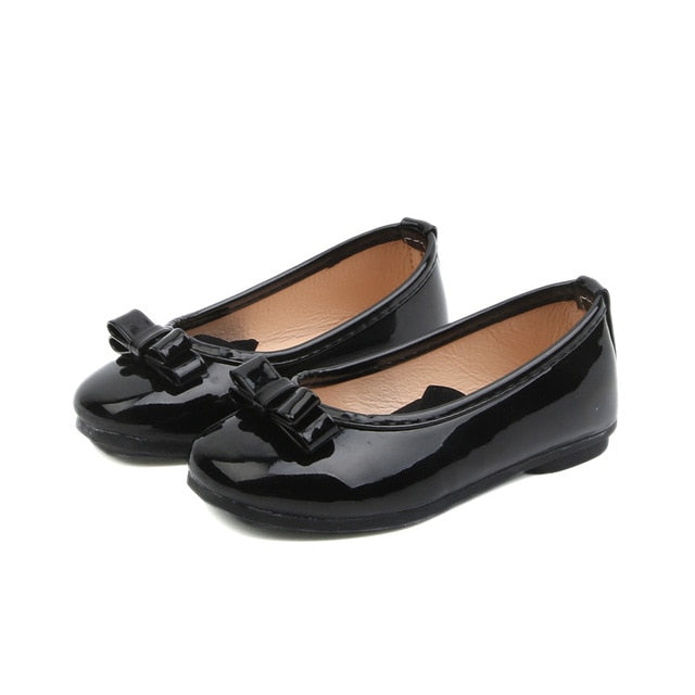 Bekamille Kid Sandals For Girls Princess Shoes Fashion Solid Color Children Bow Little Girls Leather Shoes Toddler Girls Shoes