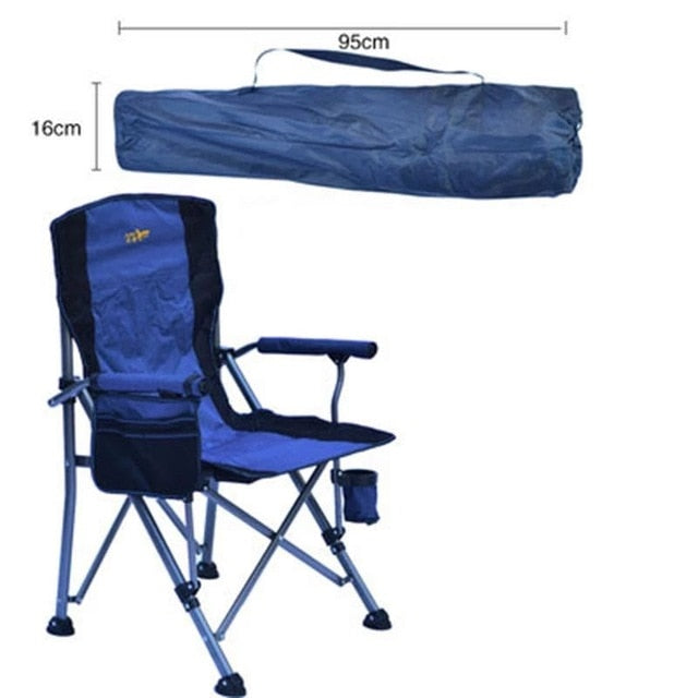 2020Heavy Duty Camping Chairs for Adults Sturdy Folding Lawn Chair with Hard Arms and Portable Carry Bag Comfortable for Outdoor