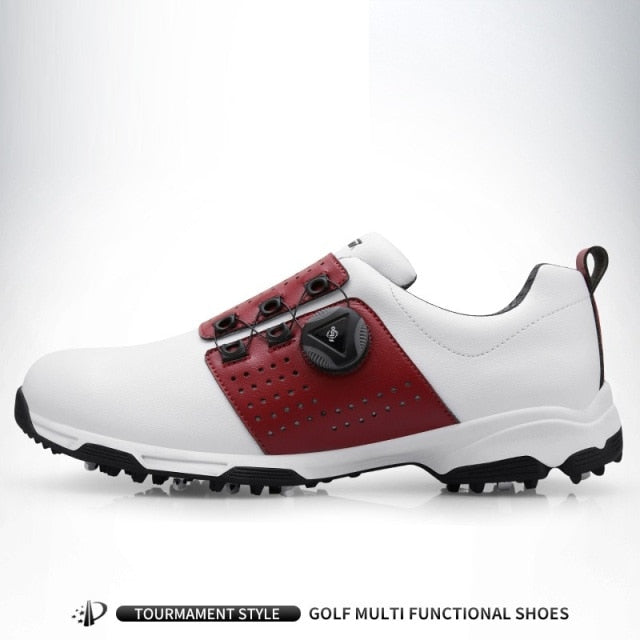 New Arrival 2020 PGM Golf Shoes Men's Waterproof Sports Shoes Spikes Anti-skid Sport Sneaker Male Knobs Buckle Golf Shoes