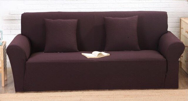 Printing Solid Color Knitting Solid Sofa Cover Sofa Slipcover Single/Two/Three/Four-Seater Stretch Sofa Couch Cover Decoration