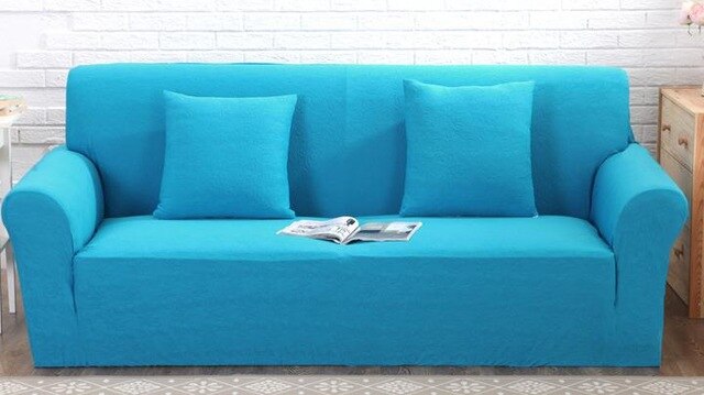 Printing Solid Color Knitting Solid Sofa Cover Sofa Slipcover Single/Two/Three/Four-Seater Stretch Sofa Couch Cover Decoration
